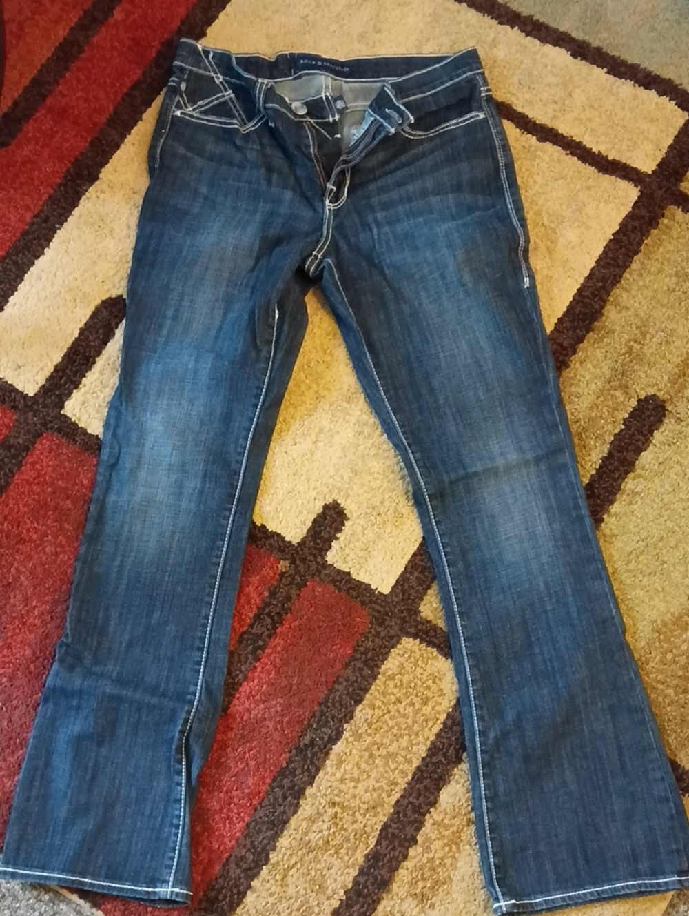 Rock & Republic Women’s Dark Blue Stretch Bootcut Jeans Size 10